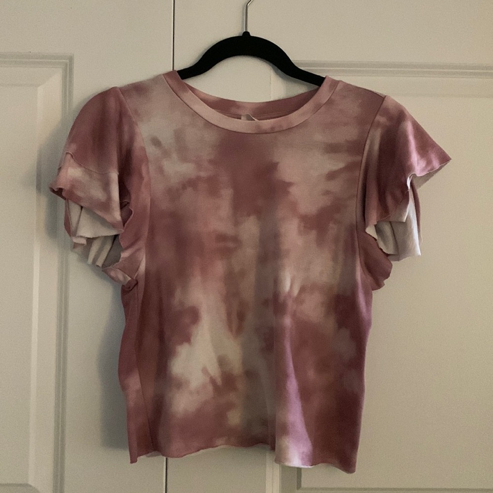 Pink Tie dye Short Sleeve